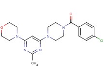 4-{6-[4-(4-chlorobenzoyl)-1-piperazinyl]-2-methyl-4-pyrimidinyl}morpholine