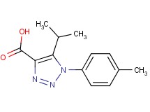 5-isopropyl-1-(4-methylphenyl)-1H-1,2,3-triazole-4-carboxylic acid
