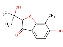 6-hydroxy-2-(1-hydroxy-1-methylethyl)-7-methyl-1-benzofuran-3(2H)-one