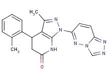 3-methyl-4-(2-methylphenyl)-1-[1,2,4]triazolo[4,3-b]pyridazin-6-yl-1,4,5,7-tetrahydro-6H-pyrazolo[3,4-b]pyridin-6-one