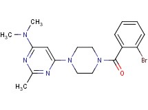 6-[4-(2-bromobenzoyl)-1-piperazinyl]-N,N,2-trimethyl-4-pyrimidinamine