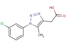 [1-(3-chlorophenyl)-5-methyl-1H-1,2,3-triazol-4-yl]acetic acid