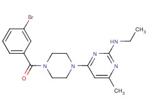 4-[4-(3-bromobenzoyl)-1-piperazinyl]-N-ethyl-6-methyl-2-pyrimidinamine
