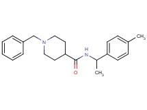 1-benzyl-N-[1-(4-methylphenyl)ethyl]-4-piperidinecarboxamide