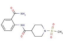 N-[2-(aminocarbonyl)phenyl]-1-(methylsulfonyl)-4-piperidinecarboxamide