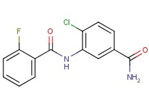 4-chloro-3-[(2-fluorobenzoyl)amino]benzamide