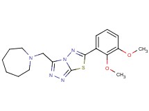 3-(1-azepanylmethyl)-6-(2,3-dimethoxyphenyl)[1,2,4]triazolo[3,4-b][1,3,4]thiadiazole