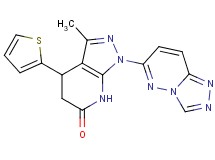 3-methyl-4-(2-thienyl)-1-[1,2,4]triazolo[4,3-b]pyridazin-6-yl-1,4,5,7-tetrahydro-6H-pyrazolo[3,4-b]pyridin-6-one