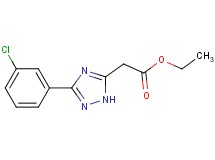 ethyl [3-(3-chlorophenyl)-1H-1,2,4-triazol-5-yl]acetate