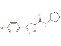 3-(4-chlorophenyl)-N-cyclopentyl-4,5-dihydro-5-isoxazolecarboxamide