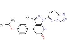 4-(4-isopropoxyphenyl)-3-methyl-1-[1,2,4]triazolo[4,3-b]pyridazin-6-yl-1,4,5,7-tetrahydro-6H-pyrazolo[3,4-b]pyridin-6-one