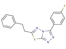 3-(4-fluorophenyl)-6-(2-phenylethyl)[1,2,4]triazolo[3,4-b][1,3,4]thiadiazole