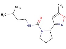 N-(3-methylbutyl)-2-(5-methyl-3-isoxazolyl)-1-pyrrolidinecarboxamide
