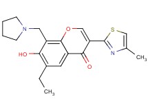 6-ethyl-7-hydroxy-3-(4-methyl-1,3-thiazol-2-yl)-8-(1-pyrrolidinylmethyl)-4H-chromen-4-one