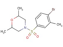 4-[(4-bromo-3-methylphenyl)sulfonyl]-2,6-dimethylmorpholine