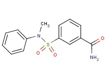 3-{[methyl(phenyl)amino]sulfonyl}benzamide