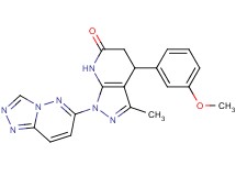 4-(3-methoxyphenyl)-3-methyl-1-[1,2,4]triazolo[4,3-b]pyridazin-6-yl-1,4,5,7-tetrahydro-6H-pyrazolo[3,4-b]pyridin-6-one