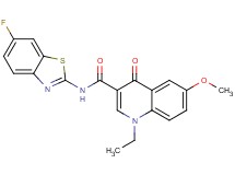 1-ethyl-N-(6-fluoro-1,3-benzothiazol-2-yl)-6-methoxy-4-oxo-1,4-dihydro-3-quinolinecarboxamide