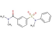 N,N-dimethyl-3-{[methyl(phenyl)amino]sulfonyl}benzamide