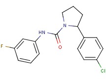 2-(4-chlorophenyl)-N-(3-fluorophenyl)-1-pyrrolidinecarboxamide