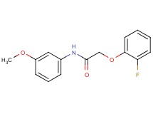 2-(2-fluorophenoxy)-N-(3-methoxyphenyl)acetamide