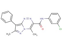 N-(3-chlorophenyl)-4,7-dimethyl-8-phenylpyrazolo[5,1-c][1,2,4]triazine-3-carboxamide