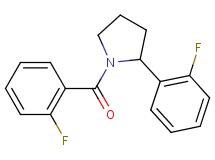 1-(2-fluorobenzoyl)-2-(2-fluorophenyl)pyrrolidine
