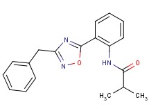 N-[2-(3-benzyl-1,2,4-oxadiazol-5-yl)phenyl]-2-methylpropanamide