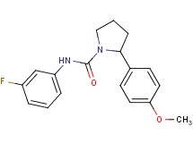 N-(3-fluorophenyl)-2-(4-methoxyphenyl)-1-pyrrolidinecarboxamide