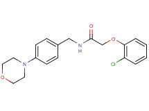2-(2-chlorophenoxy)-N-[4-(4-morpholinyl)benzyl]acetamide
