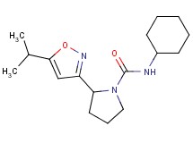 N-cyclohexyl-2-(5-isopropyl-3-isoxazolyl)-1-pyrrolidinecarboxamide