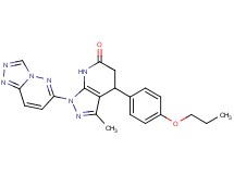 3-methyl-4-(4-propoxyphenyl)-1-[1,2,4]triazolo[4,3-b]pyridazin-6-yl-1,4,5,7-tetrahydro-6H-pyrazolo[3,4-b]pyridin-6-one