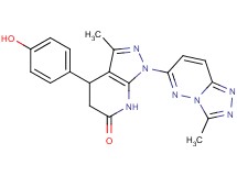 4-(4-hydroxyphenyl)-3-methyl-1-(3-methyl[1,2,4]triazolo[4,3-b]pyridazin-6-yl)-1,4,5,7-tetrahydro-6H-pyrazolo[3,4-b]pyridin-6-one