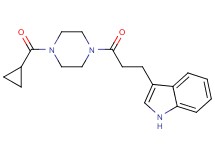 3-{3-[4-(cyclopropylcarbonyl)-1-piperazinyl]-3-oxopropyl}-1H-indole