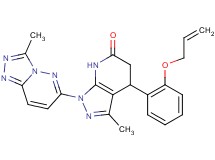 4-[2-(allyloxy)phenyl]-3-methyl-1-(3-methyl[1,2,4]triazolo[4,3-b]pyridazin-6-yl)-1,4,5,7-tetrahydro-6H-pyrazolo[3,4-b]pyridin-6-one