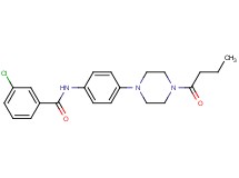N-[4-(4-butyryl-1-piperazinyl)phenyl]-3-chlorobenzamide