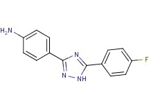 4-[5-(4-fluorophenyl)-1H-1,2,4-triazol-3-yl]aniline