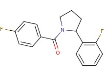 1-(4-fluorobenzoyl)-2-(2-fluorophenyl)pyrrolidine