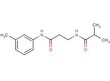 N~3~-isobutyryl-N~1~-(3-methylphenyl)-beta-alaninamide