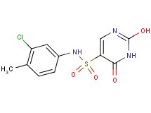 N-(3-chloro-4-methylphenyl)-2-hydroxy-6-oxo-1,6-dihydro-5-pyrimidinesulfonamide