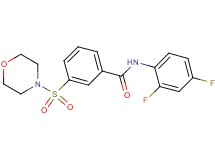 N-(2,4-difluorophenyl)-3-(4-morpholinylsulfonyl)benzamide