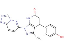 4-(4-hydroxyphenyl)-3-methyl-1-[1,2,4]triazolo[4,3-b]pyridazin-6-yl-1,4,5,7-tetrahydro-6H-pyrazolo[3,4-b]pyridin-6-one
