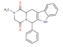 2-methyl-6-phenyl-2,3,6,7,12,12a-hexahydropyrazino[1',2':1,6]pyrido[3,4-b]indole-1,4-dione
