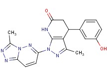 4-(3-hydroxyphenyl)-3-methyl-1-(3-methyl[1,2,4]triazolo[4,3-b]pyridazin-6-yl)-1,4,5,7-tetrahydro-6H-pyrazolo[3,4-b]pyridin-6-one
