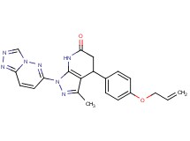 4-[4-(allyloxy)phenyl]-3-methyl-1-[1,2,4]triazolo[4,3-b]pyridazin-6-yl-1,4,5,7-tetrahydro-6H-pyrazolo[3,4-b]pyridin-6-one