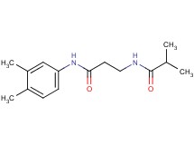 N~1~-(3,4-dimethylphenyl)-N~3~-isobutyryl-beta-alaninamide