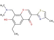 8-[(dimethylamino)methyl]-6-ethyl-7-hydroxy-3-(4-methyl-1,3-thiazol-2-yl)-4H-chromen-4-one