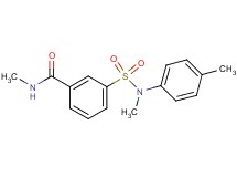 N-methyl-3-{[methyl(4-methylphenyl)amino]sulfonyl}benzamide