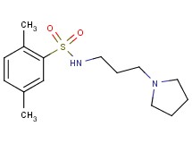 2,5-dimethyl-N-[3-(1-pyrrolidinyl)propyl]benzenesulfonamide