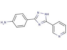4-[5-(3-pyridinyl)-1H-1,2,4-triazol-3-yl]aniline